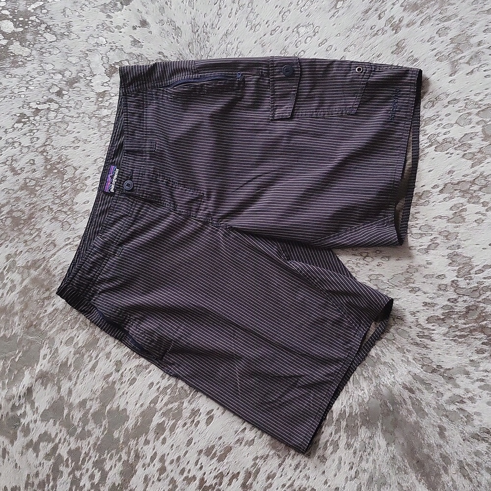 Patagonia Stretch Terre Planing Cargo Short Sz33  Stripe